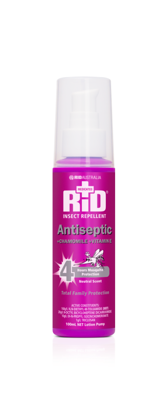 RID MEDICATYED LOTION 100ML PUMP PLUS ANTISEPTIC APVMA